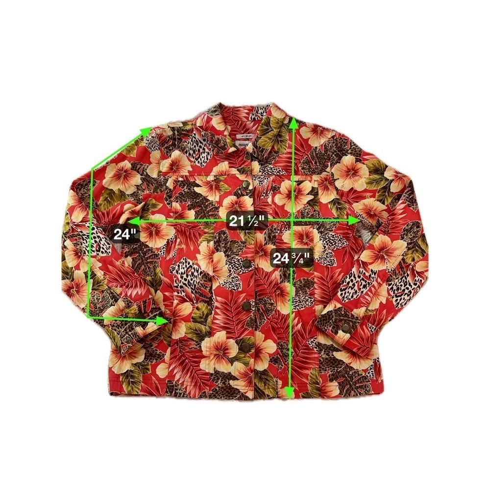 Easy Spirit Tropical Floral Print Stretch Jacket Women’s Medium - Picture 15 of 16